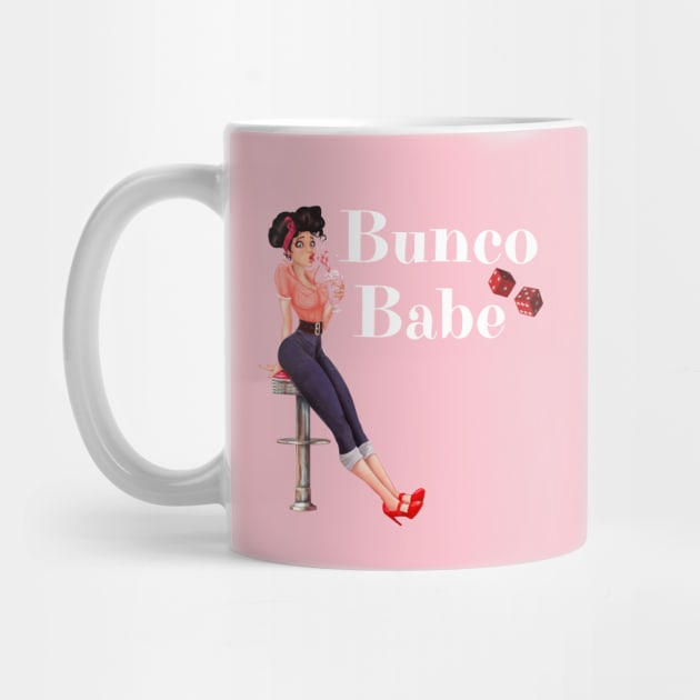 Bunco Babe Pin Up Retro Dice Night by MalibuSun